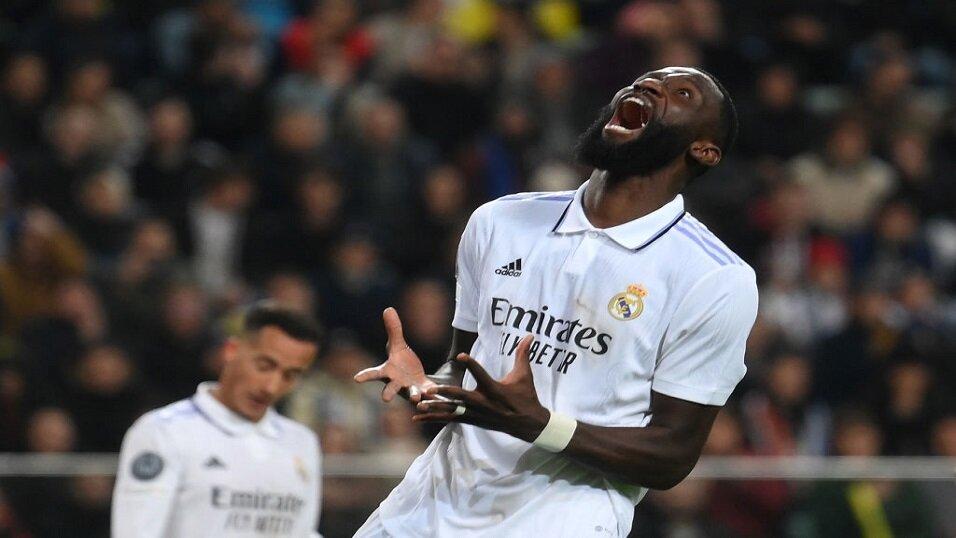 Antoine Rudiger playing for Real Madrid